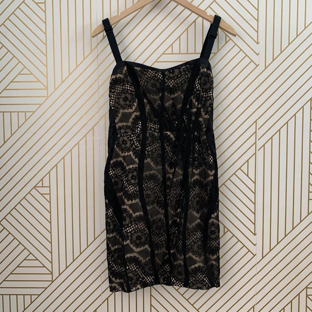 Rag & Bone NWT Hadleigh Corset Silk Lace Bodycon Structured Mini Dress size 4